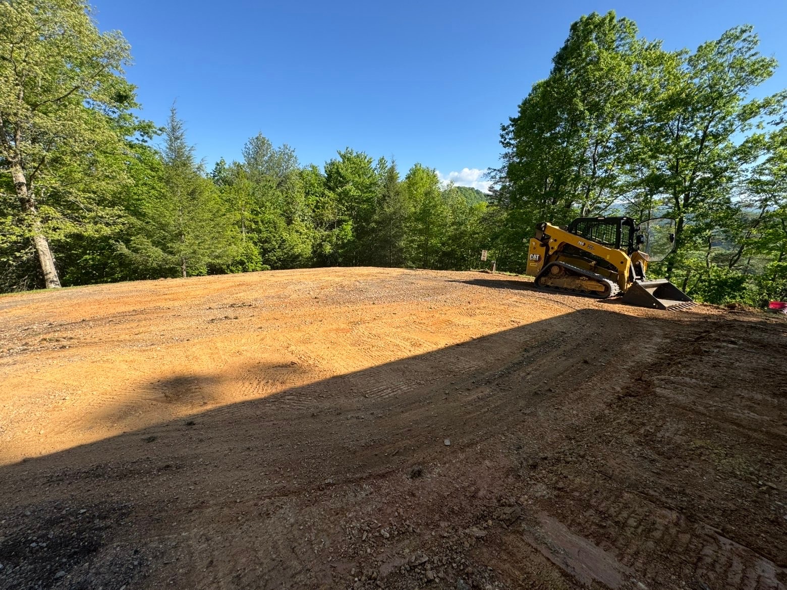 Forestry mulching completed job